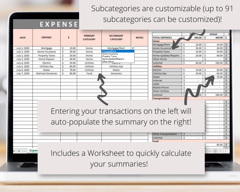 Paycheck to Paycheck Budget Budget by Paycheck Excel Digital Spreadsheet Paycheck Budget Planner image 3