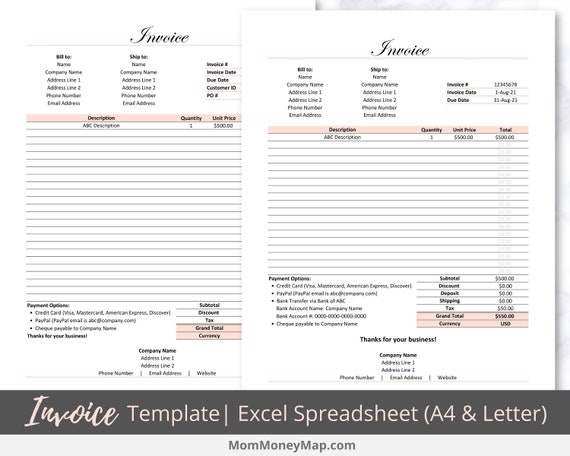 open invoice report excel template