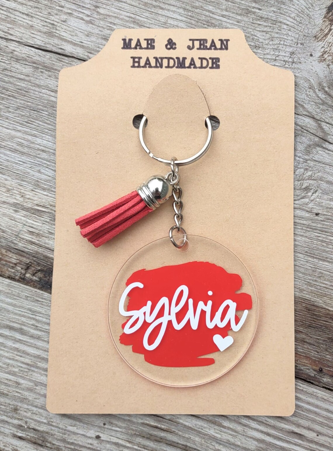 Personalized Name Keychainround Acrylic Keychainname Etsy