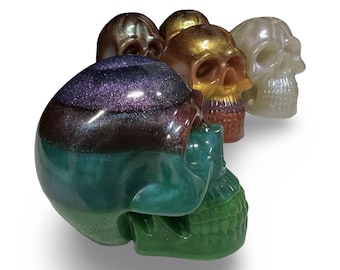 Custom skull figurine