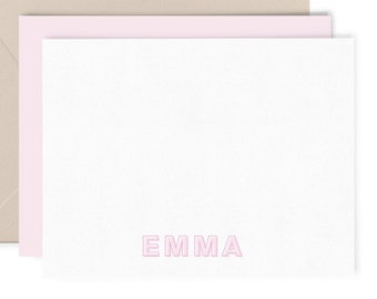 writing paper for letters Kids Stationary Set, Kids Stationery Set, Pink block letters, Stationery cards for kids, Stationery Set for girls, Simple Stationery
