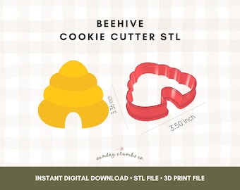 Archivo STL de cortador de galletas de colmena: Diseño para impresión 3D (descarga digital)