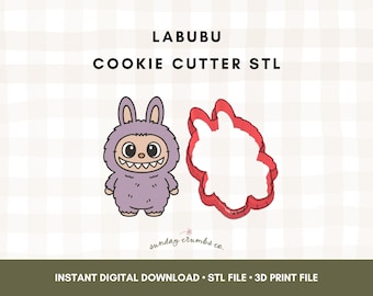 Foremka do ciastek Bunny Monster STL: plik do druku 3D (pobranie cyfrowe)