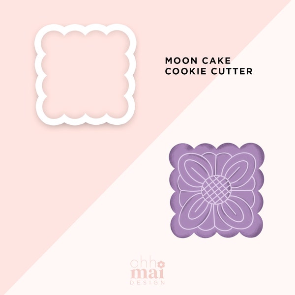 Mooncake Cookie Cutter / Lunar New Year Cookie Cutter / Cute Cookie Cutter / 3D Printed PLA Cookie Fondant Cutter