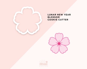 Cherry Blossom Cookie Cutter / Lunar New Year Cookie Cutter / Cute Cookie Cutter / 3D Printed PLA Cookie Fondant Cutter