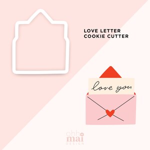 Cortador de galletas con letras de amor / Cortador de galletas con letras del día de San Valentín / Cortador de galletas lindo / Cortador de fondant de galletas PLA impreso en 3D