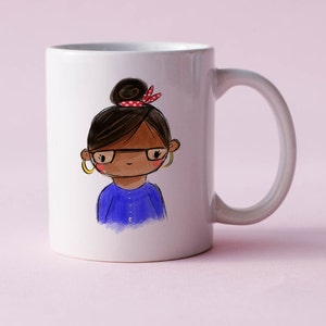 Personalisierte bebilderte Tasse, Geschenk für Familie, Geschenk für Freundin, neues Zuhause Geschenk, neues Job Geschenk, personalisierte Tassen, niedliche Tasse Bild 4