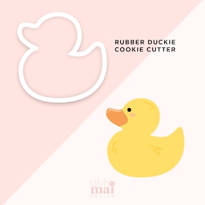 Rubber Duckie Cookie Cutter / Rubber Duck Easter Cookie Cutter / Cute Cookie Cutter / 3D Printed PLA Cookie Fondant Cutter