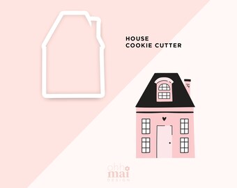 House Cookie Cutter / Cute Apartment Home New House Cookie Cutter / Cute Cookie Cutter / 3D Printed PLA Cookie Fondant Cutter