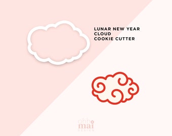 Cloud Cookie Cutter / Lunar New Year Cookie Cutter / Cute Cookie Cutter / 3D Printed PLA Cookie Fondant Cutter