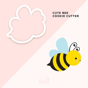 Bumble Bee Cookie Cutter / Cute Honey Bee Cookie Cutter / Cute Cookie Cutter / 3D Printed PLA Cookie Fondant Cutter