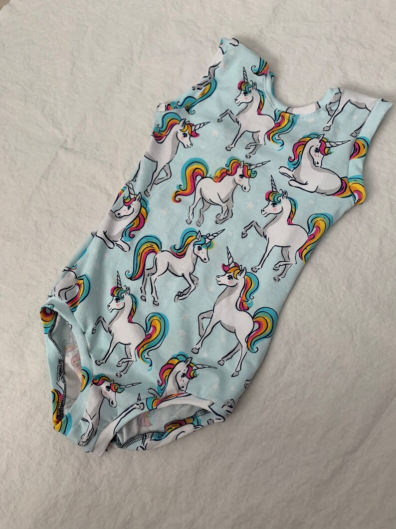 Unicorn Leotard Gymnastic Bodysuit Ballet Leotard Custom Etsy