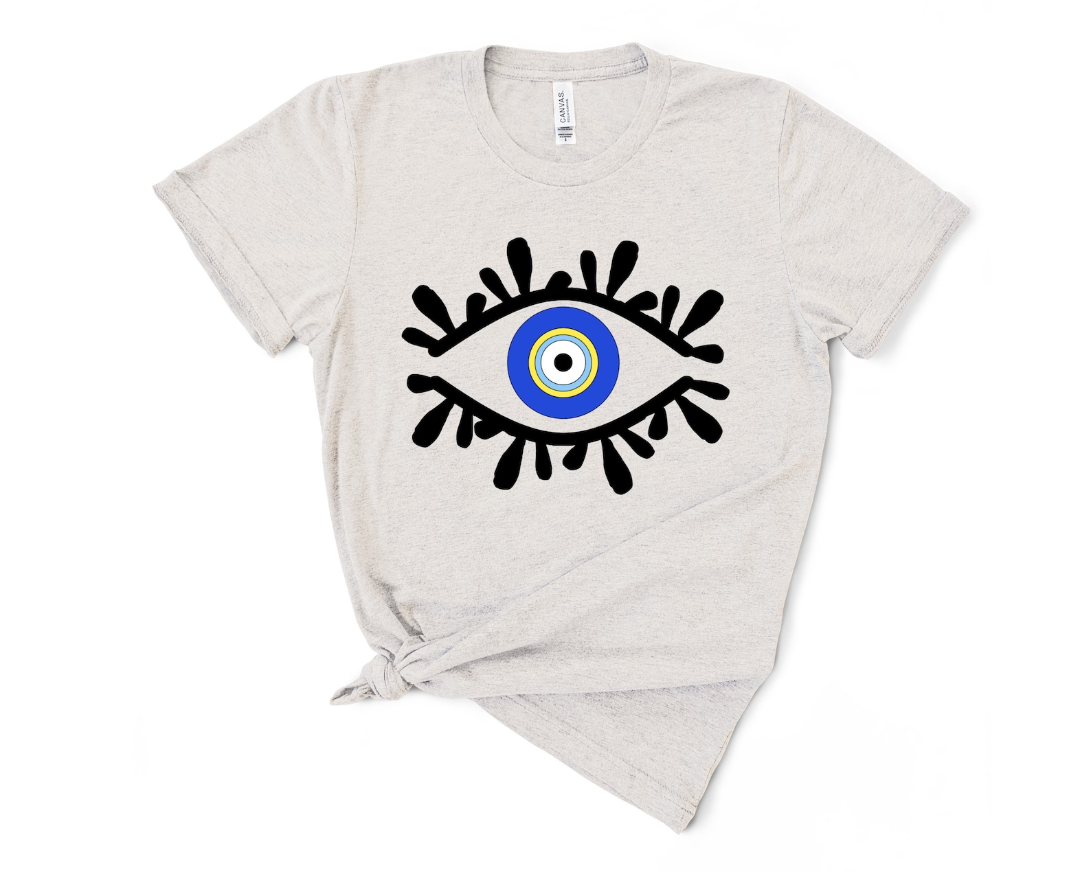 Evil Eye Design T shirt With Amida By Zaa | Etsy