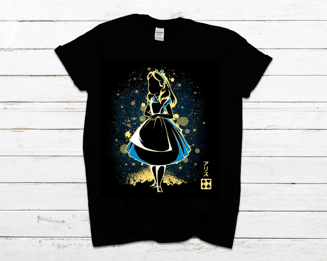 Top TShirt Tee Shirt Alice in Wonderland Disney Pays des Etsy Top TShirt Tee Shirt Alice in Wonderland Disney Pays des Etsy