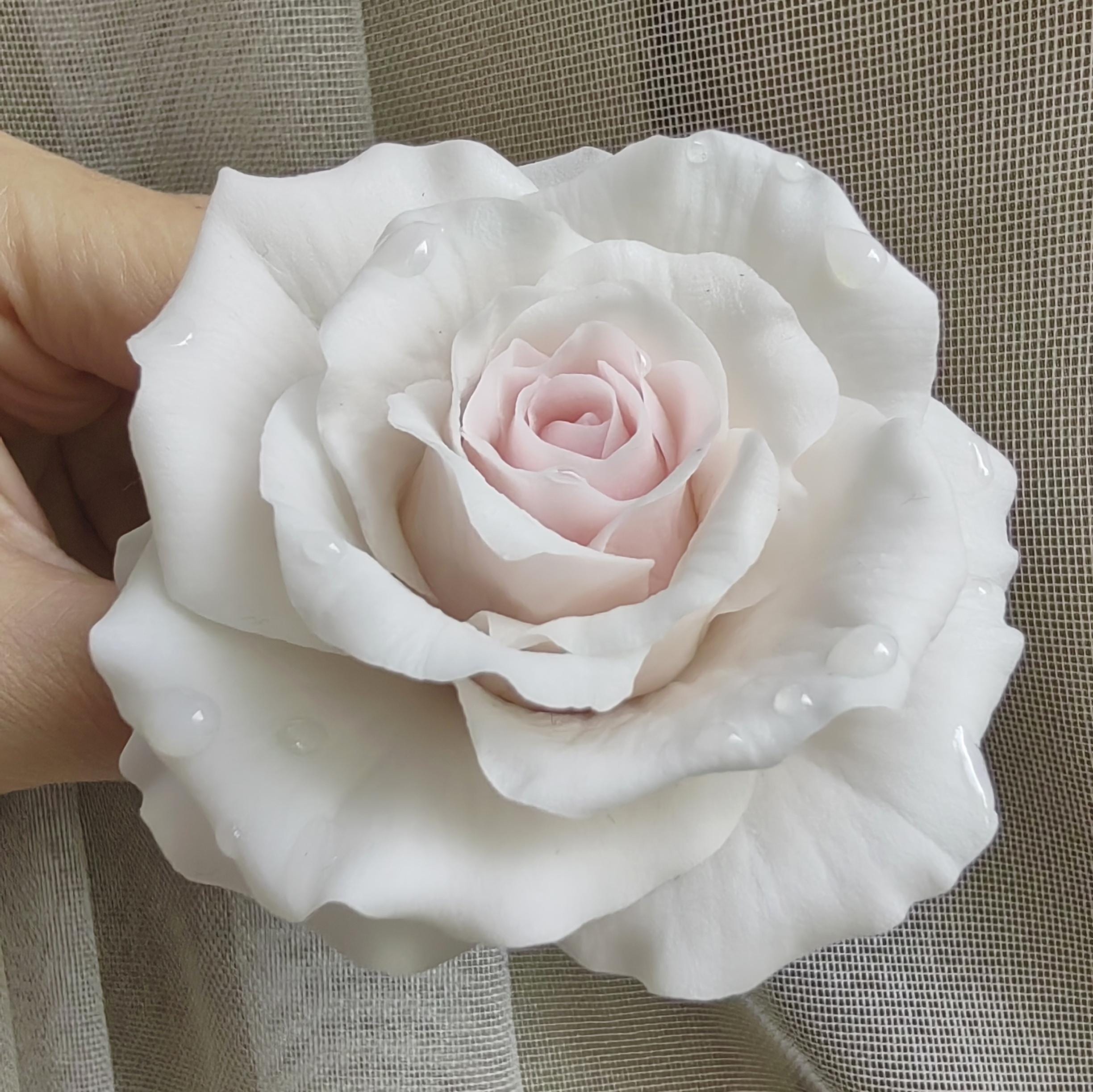 Rose hair pin Real touch flowers hair accessories polymer clay jewelry Flower hair pins wedding accessories bridal hair piece hairpin