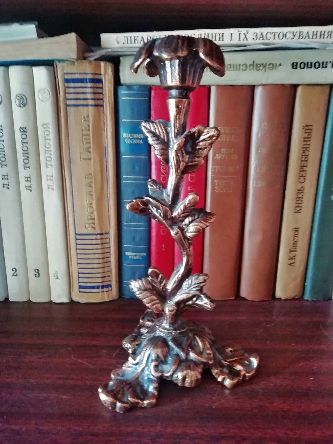 Candlestick Vintage metal candle holder candle stand Etsy