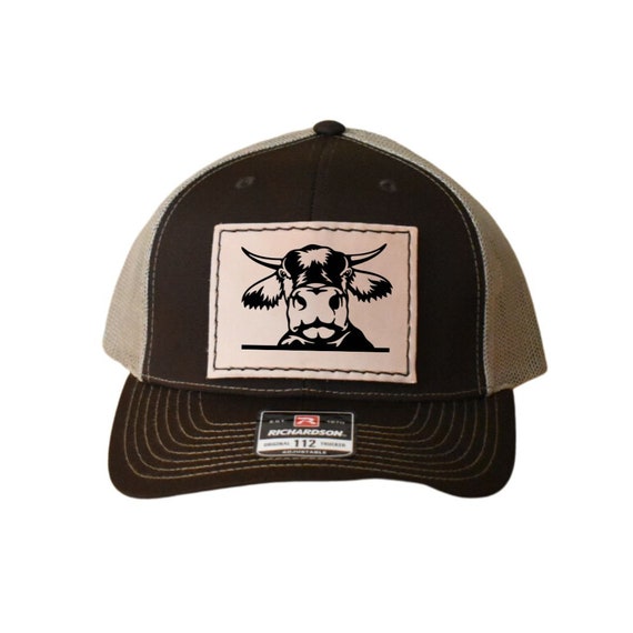 Horny Cow Hat Cow Hat Patches Cow Trucker Hat Custom Hat Patches