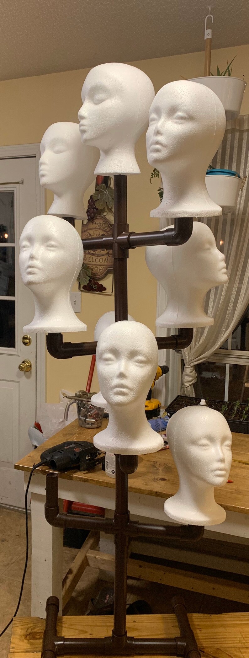 Wig Stand Etsy
