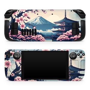 Japanse landschappen kersenbloesem 3 m vinyl skin/wrap voor stoomdeck / oled