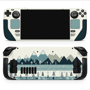 Scandinavian graphic design Alpine  to Elegantly Personalize Your Console | Premium 3M Vinyl Skin/Wrap for Steam Deck/OLED