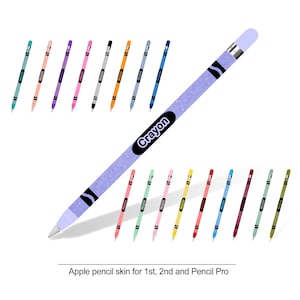 Custodia in vinile 3M per Apple Pencil 1a/2a/Pro, stampata in stile pastello.