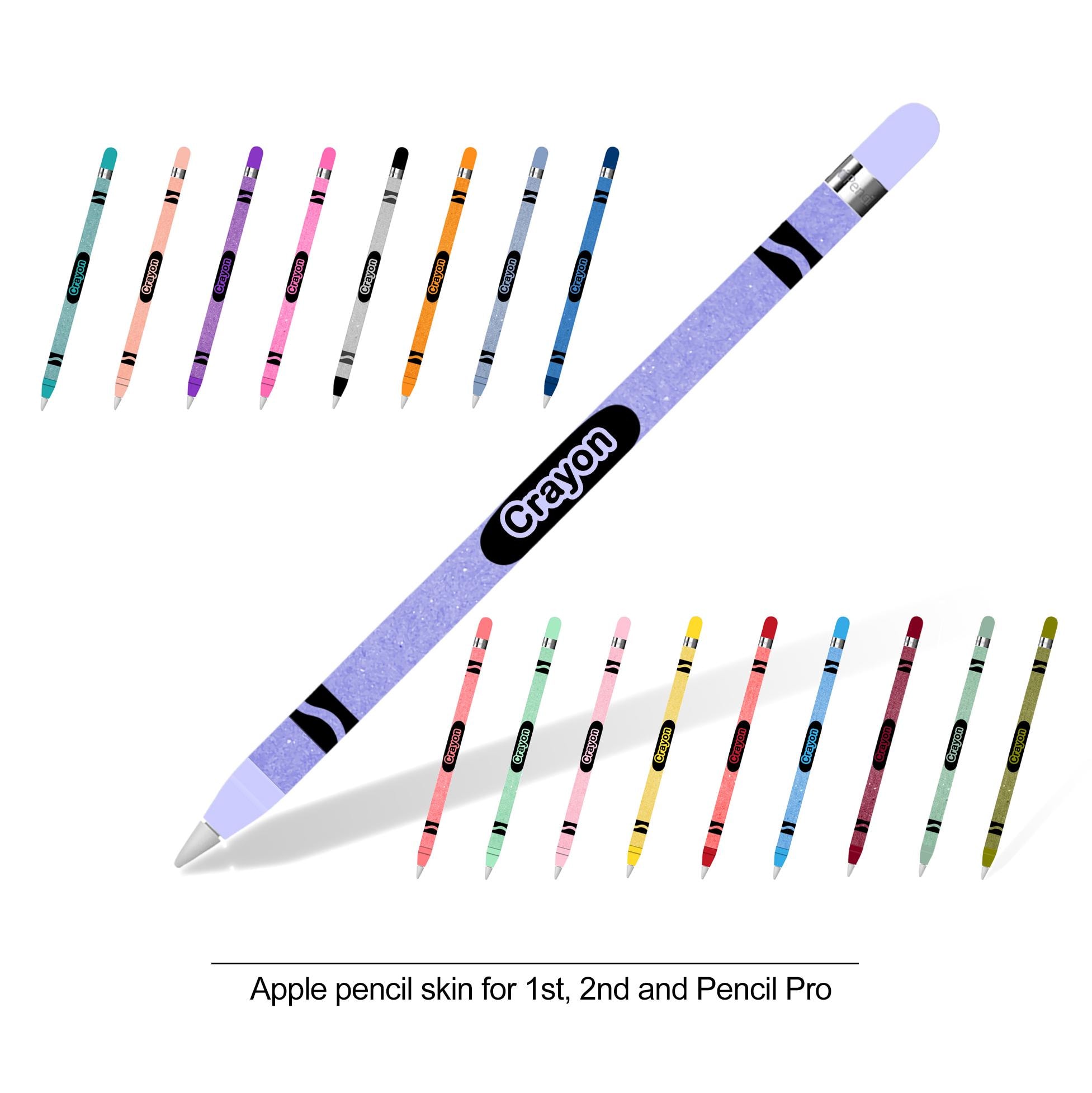 Crayon Style Printed Apple Pencil Skin 3M Vinyl Skin/wrap for