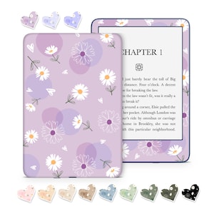 Kindle Vinyl Skin/Wrap exclusive design the harmony of daisy flower and hearts