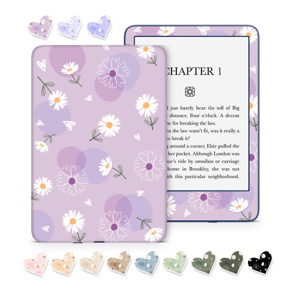 Kindle Vinyl Skin/Wrap exclusive design the harmony of daisy flower and hearts