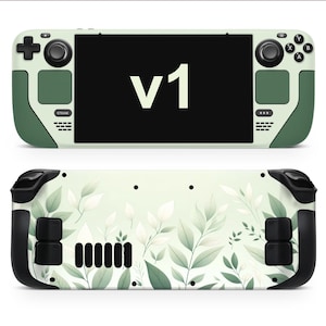 Inspired by nature, the Green tranquility collection offers 5 serene variants｜3M vinyl skin/wrap for Steam Deck / OLED.