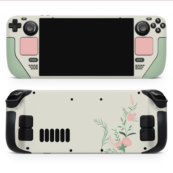 Steam Deck/OLED Skin/Wrap with Premium 3M Vinyl | Floral Harmony – Elegantly Personalize Your Console with Eco-Friendly Materials