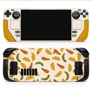 Feather Whispers with 2 Serene Variants to Elegantly Personalize Your Console | Premium 3M Vinyl Skin/Wrap for Steam Deck/OLED