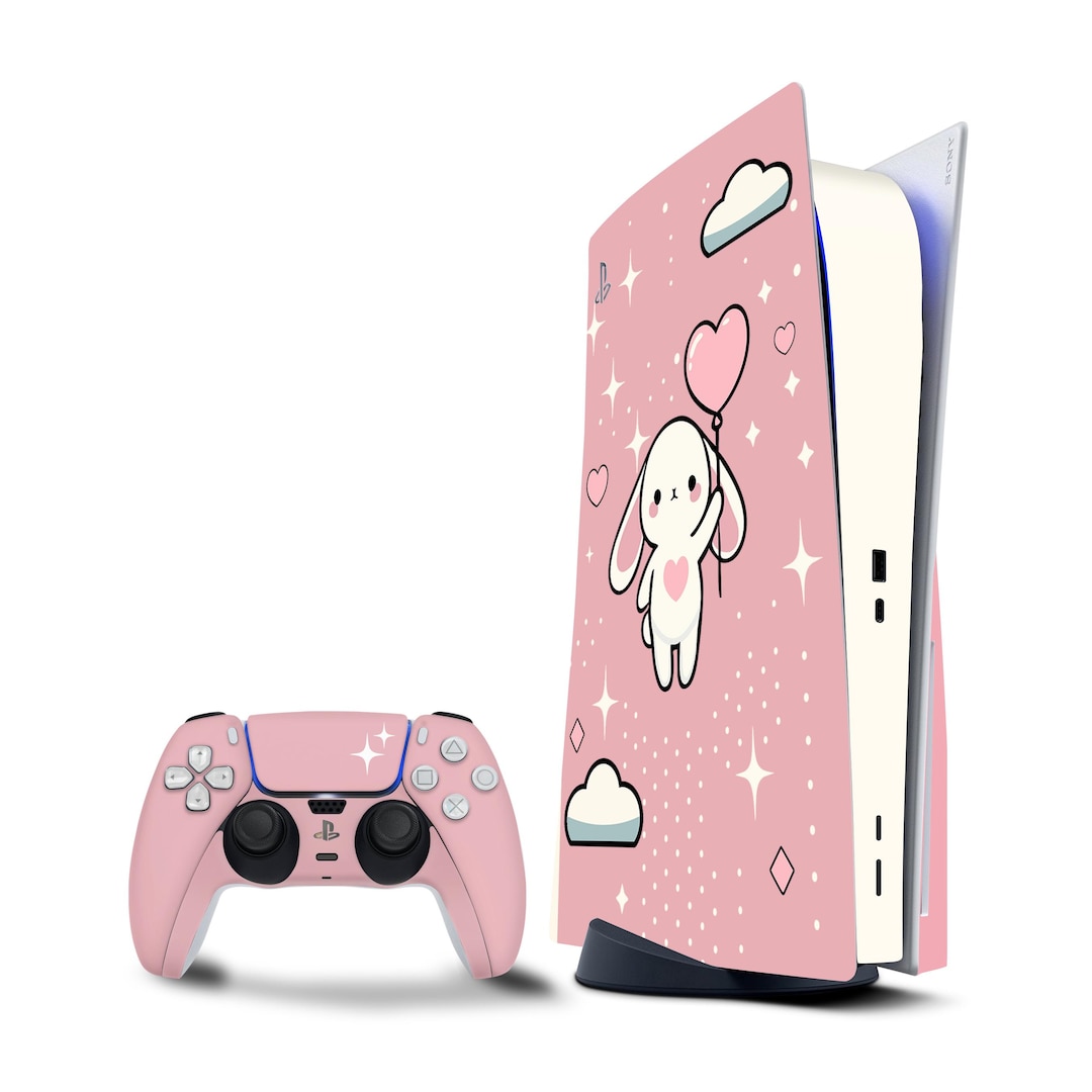 Soft Blush Pink Bunny Dreams｜ Personalize Your Console | 3M Vinyl Skin ...