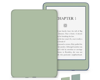 Kindle Vinyl Skin/Wrap Sage and Eucalyptus Green