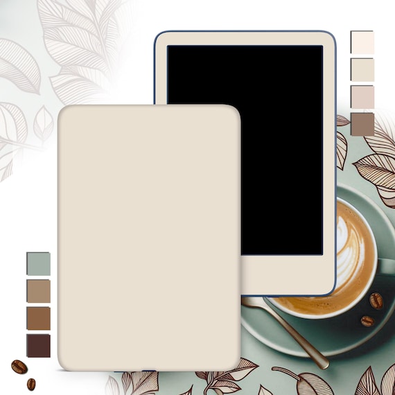 Coffee latte inspired 3M premium vinyl skins wraps for Amazon Kindle