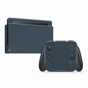 Pellicola protettiva in vinile grigio antracite per Nintendo Switch e Switch OLED - Realizzata con pellicola grafica 3M in materia prima per console, dock e Joy-Con