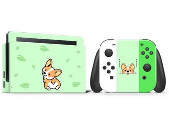 Cute Corgi 3M Vinyl Skin Wrap for Nintendo Switch/Oled/Switch 2 - Made from Raw Material 3M Graphic Film