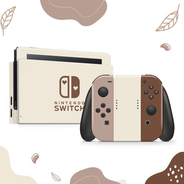 Designed  for coffee lovers Vinyl Skin Wrap for Nintendo Switch & Switch OLED - Made From Raw Material 3M Graphic Film