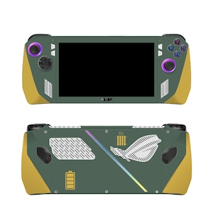 Industrial Glow  2 Serene Variants to Elegantly Personalize Your Console | Premium 3M Vinyl Skin/Wrap for Rog Ally