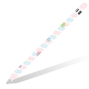 Onda e fiori color pastello stampati ispirati alla pellicola/involucro in vinile 3M stampato per Apple Pencil 1a / 2a / pro