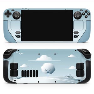 Tranquil Blues: 2 Serene Variants | 3M Vinyl Skin/Wrap for Steam Deck/OLED