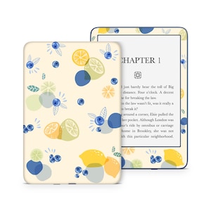 Kindle Vinyl Skin/Wrap exclusive design blueberry and citrus theme