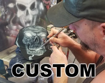 Custom Airbrushed Baseball Cap