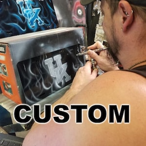 Custom Airbrushed Metal License Plate