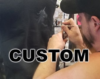 Moletom personalizado com pintura aerografada