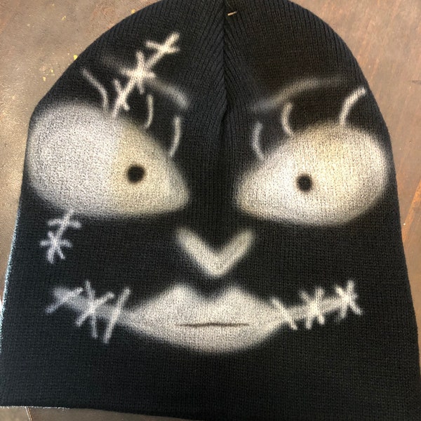 Airbrushed Slouch Beanie - Sally