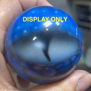Geairbrushte biljartbal - Blue Dragon Eye