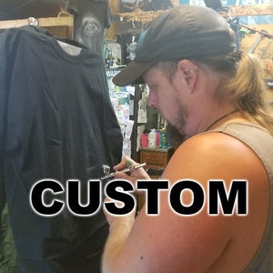 Custom Airbrushed Adult Short Sleeve T-Shirts