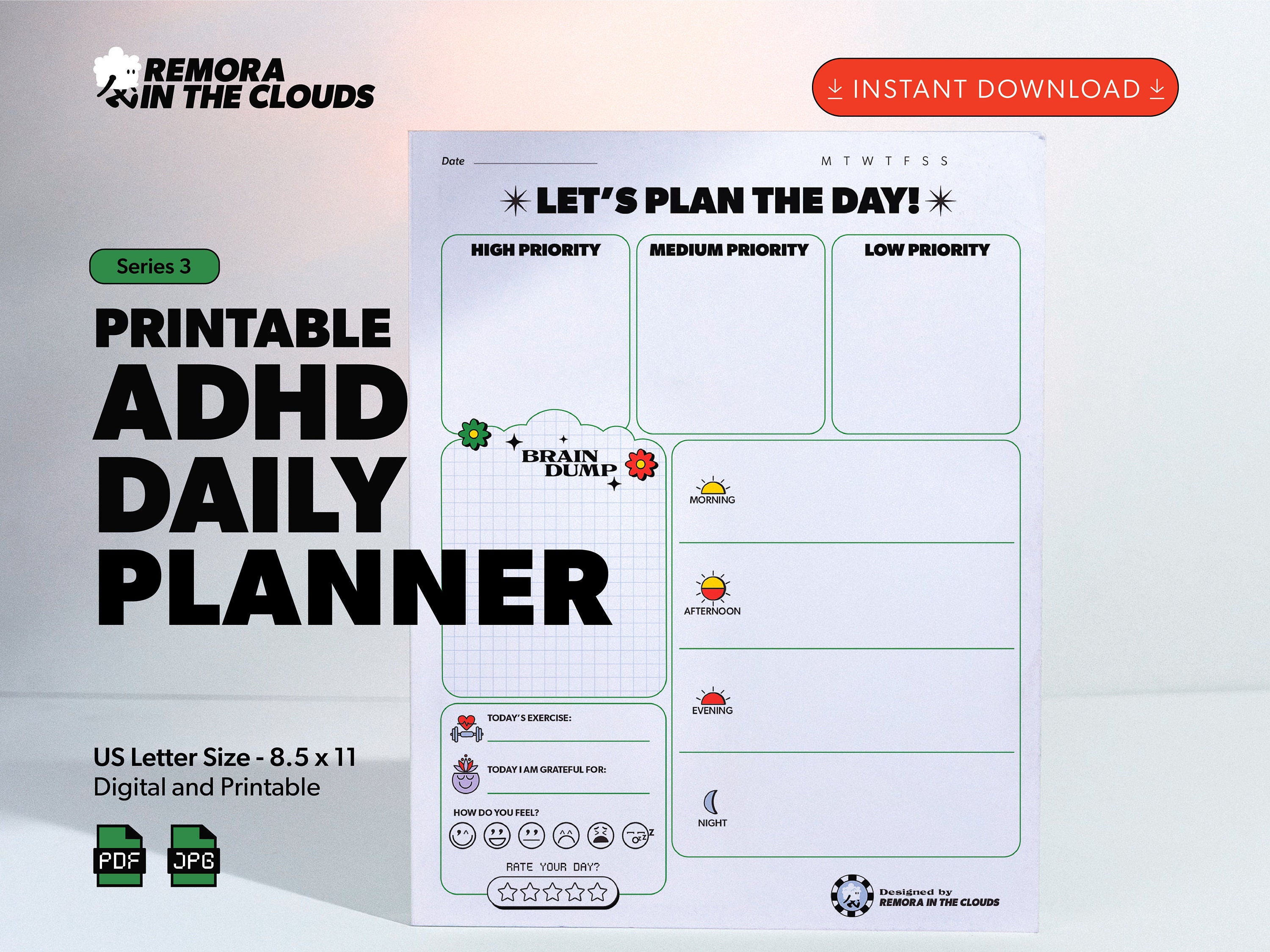 Free Printable Adhd Planner Pdf