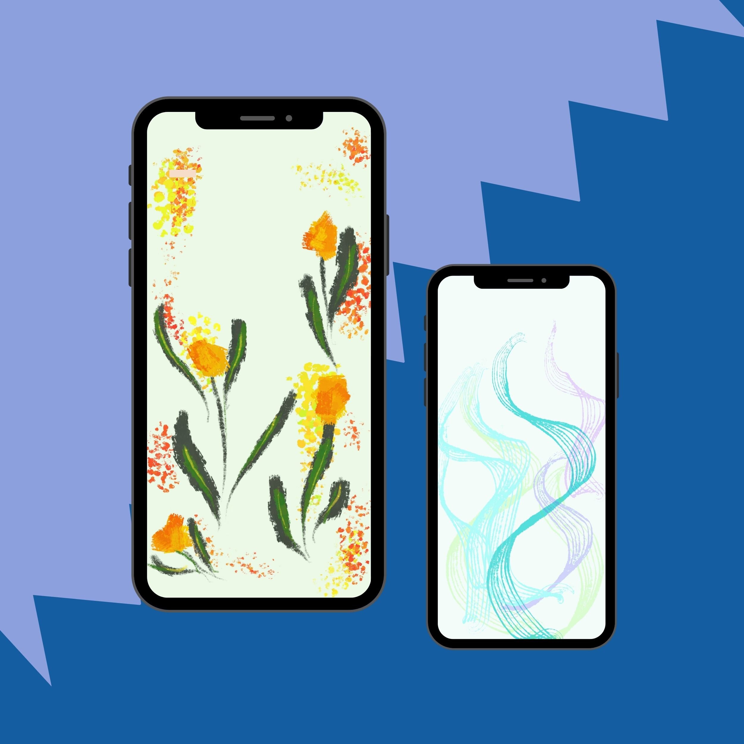 Abstract Art Phone Wallpaper Minimalist Background Downloadable Art