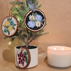 Handpainted wooden ornaments